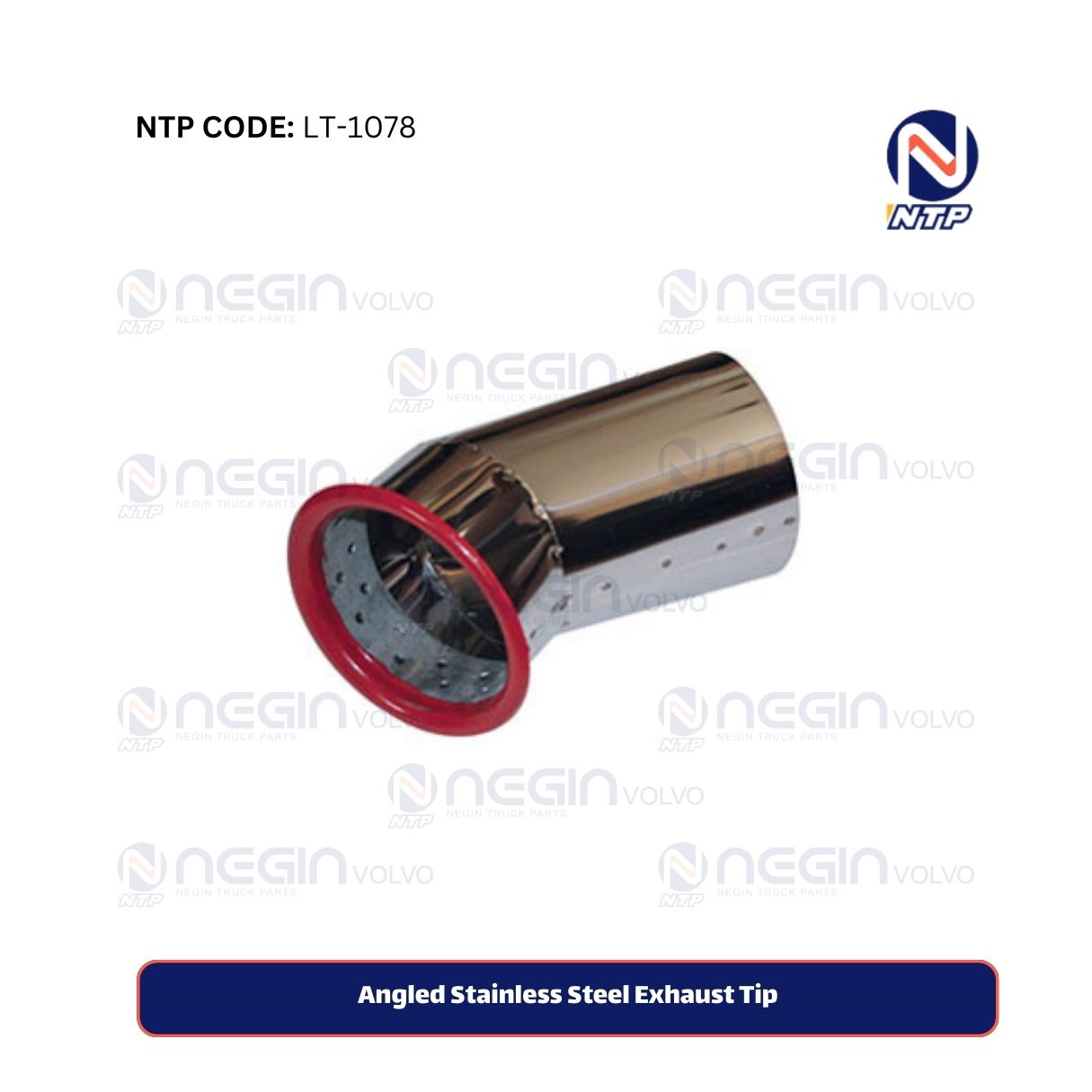 Angled Stainless Steel Exhaust Tip Angled Stainless Steel Exhaust Tip