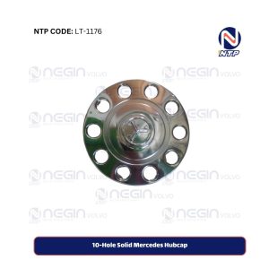10-Hole Solid Mercedes Hubcap