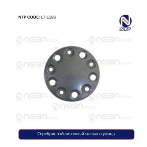 Серебристый линзовый колпак ступицы