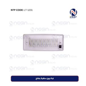 لمبة نيون سقفية بمفتاح