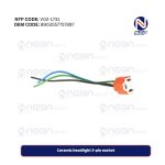 Ceramic headlight 3-pin socket