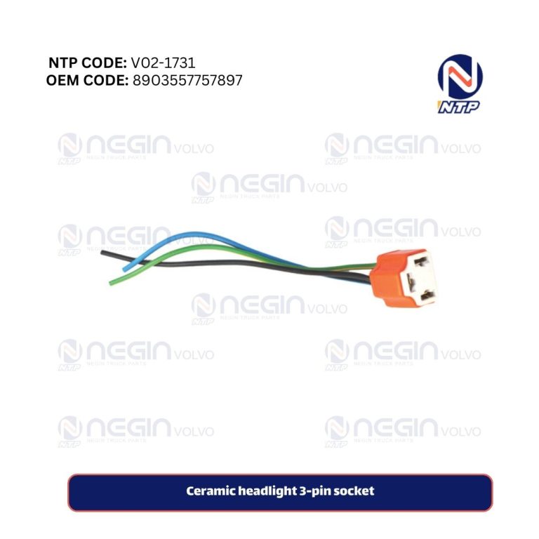 Ceramic headlight 3-pin socket