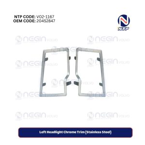 Left Headlight Chrome Trim (Stainless Steel)