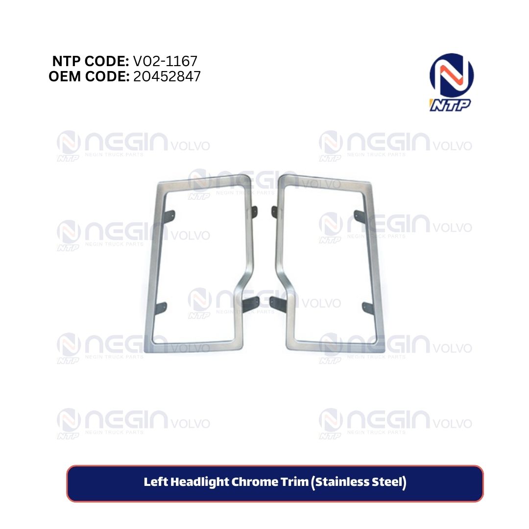 Left Headlight Chrome Trim (Stainless Steel) Left Headlight Chrome Trim (Stainless Steel)