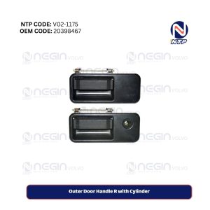 Outer Door Handle R with Cylinder