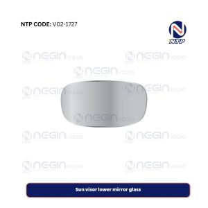 Sun visor lower mirror glass