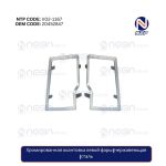 Хромированная окантовка левой фары (нержавеющая сталь)