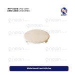 White Round Front Grille Cap