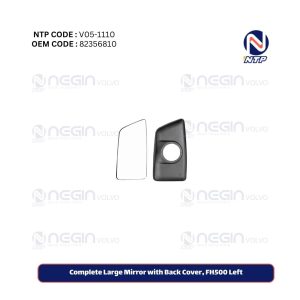 Complete Large Mirror with Back Cover, FH500 Left