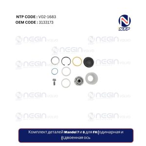 Комплект деталей Mandel 7 и 8 для FH  | Код детали 3133173