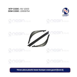 Three-piece plastic lower bumper snow guard (Euro 6)
