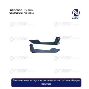 Левая нижняя заглушка крышки противотуманной фары New Face